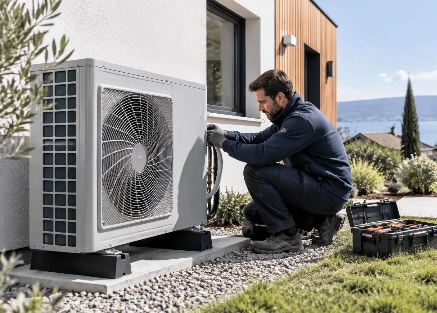 Installation d’une pompe à chaleur sur une maison