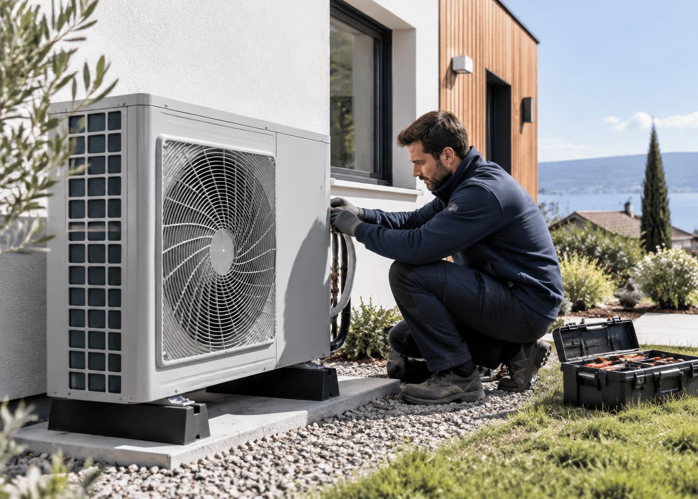 Installation d’une pompe à chaleur sur une maison
